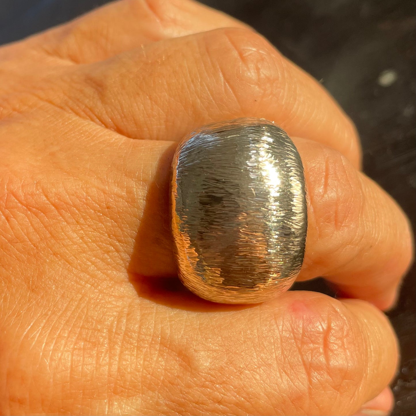 TEXTURED NUGGET IN SOLID BRONZE (AVAILABLE IN SILVER)