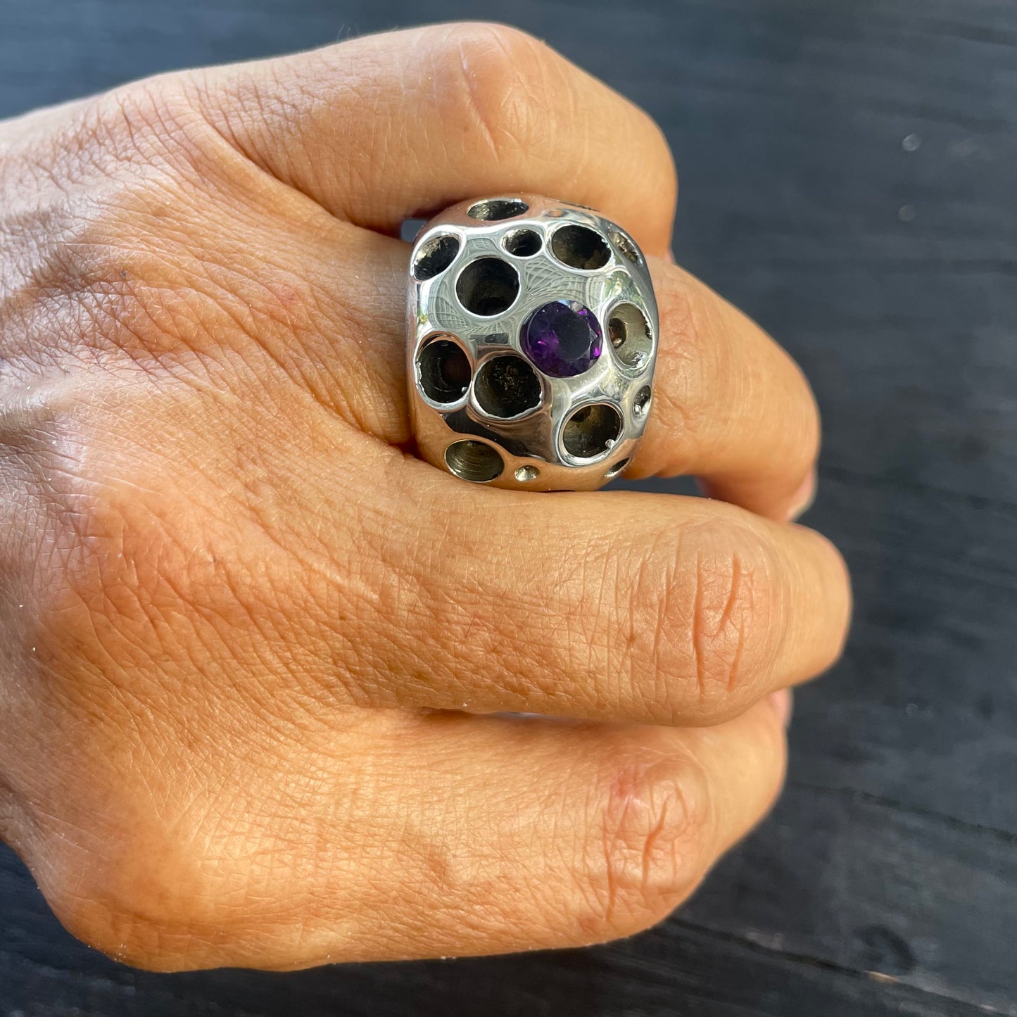 AMETHYST MUSE IN SOLID SILVER