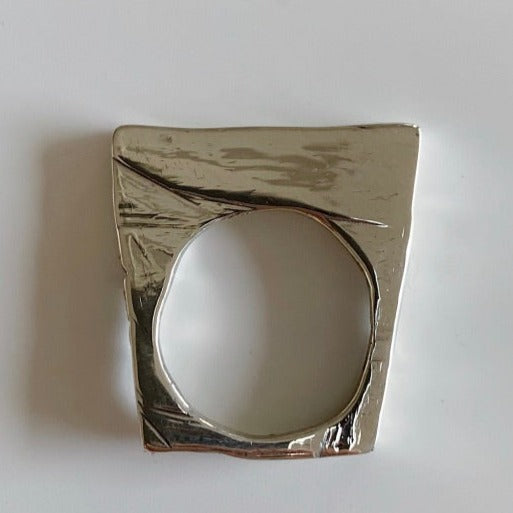 OTB SLICE IN SOLID SILVER
