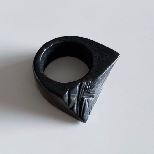 SUMMIT IN OXIDISED SOLID SILVER