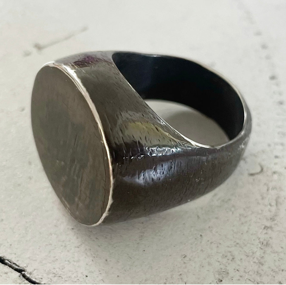 GRAND BRAND IN OXIDISED SOLID SILVER