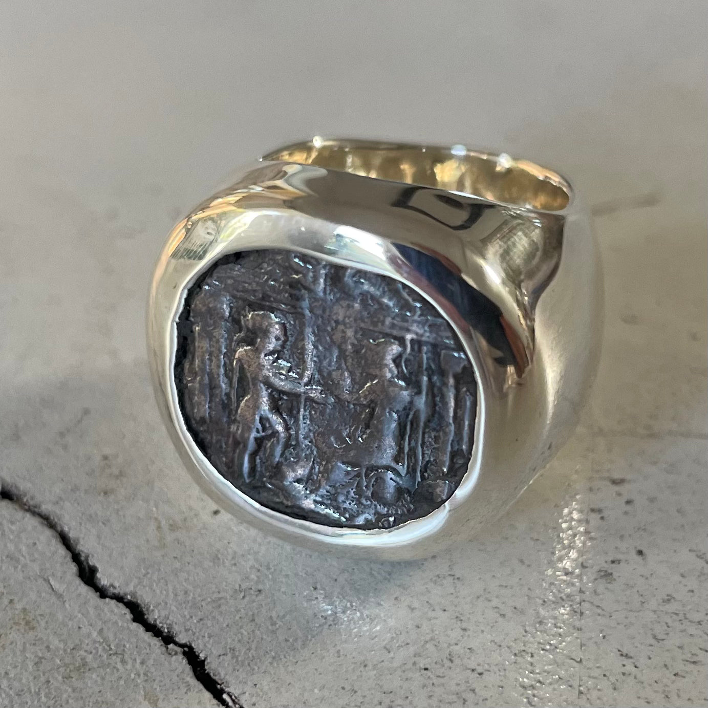 ROMAN IN SOLID SILVER